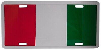 Italy Italian 6"x12" Aluminum License Plate Tag