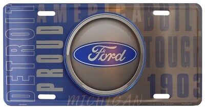 Ford Detroit Michigan Built Tough 1903 6"x12" License Plate-Officially Licensed