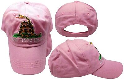 TRUMP 2024 Gadsden DTOM (White Lettering) Pink Washed Cotton Cap Hat