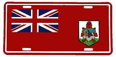 Bermuda Flag Island Country 6"x12" Aluminum License Plate Sign