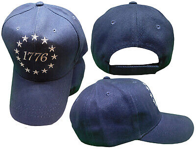 TRUMP 2024 Betsy Ross 13 Stars 1776 Historical Navy Blue Embroidered Cap Hat