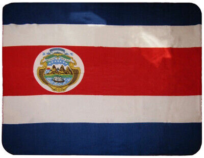 Costa Rica Rican Flag 50x60 Polar Fleece Blanket Throw