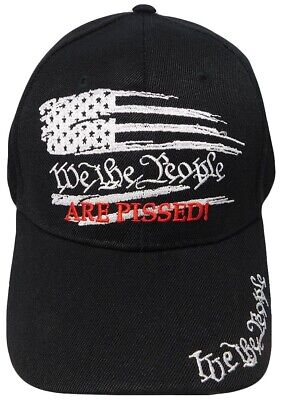 BIDEN SUCKS We The People Are Pissed USA Distress Flag TRUMP 2024 Cap Hat