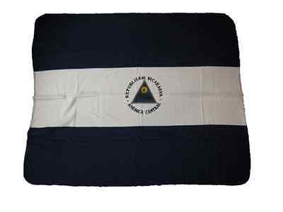 Nicaragua Flag 50x60 Polar Fleece Blanket Throw