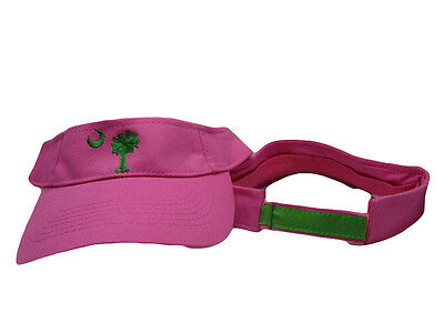 Embroidered South Carolina Sexy Hot Pink Palmetto Visor