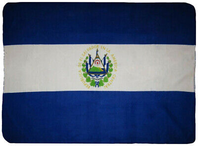 El Salvador Flag 50x60 Polar Fleece Blanket Throw Super Soft