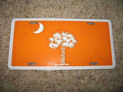 South Carolina Orange 6"x12" Aluminum License Plate Tag