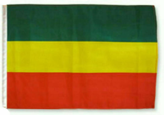 12x18 12"x18" Ethiopia Plain Sleeve Flag Boat Car Garden Polyester