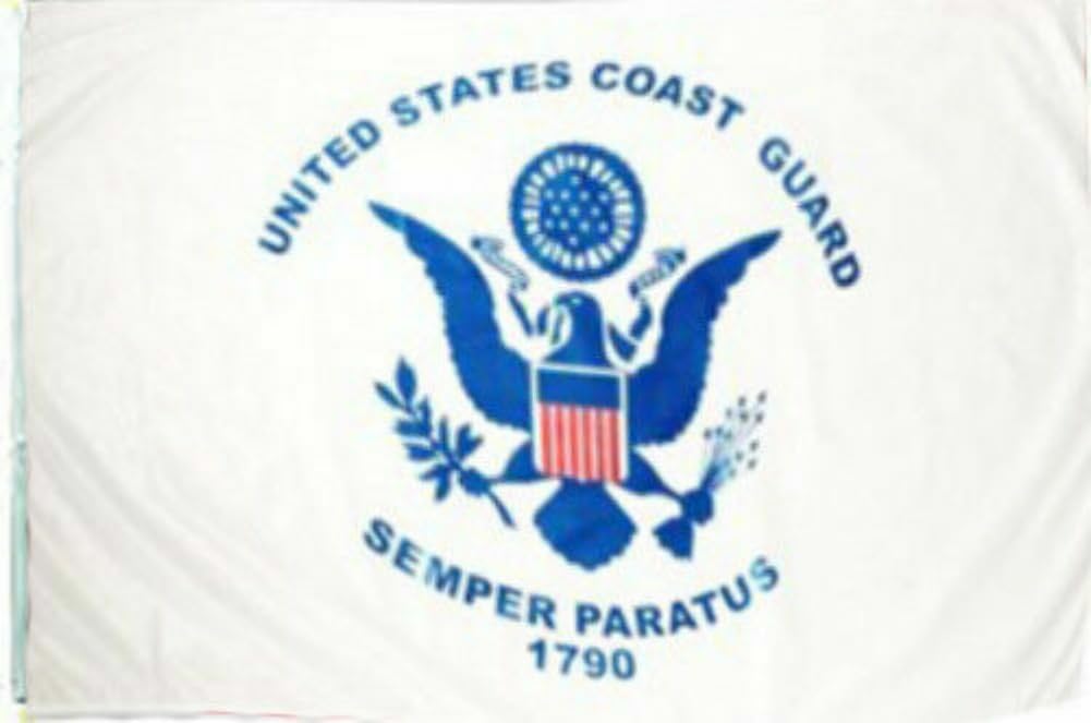 12x18 12"x18" U.S. Coast Guard Sleeve Flag Boat Car Garden Polyester