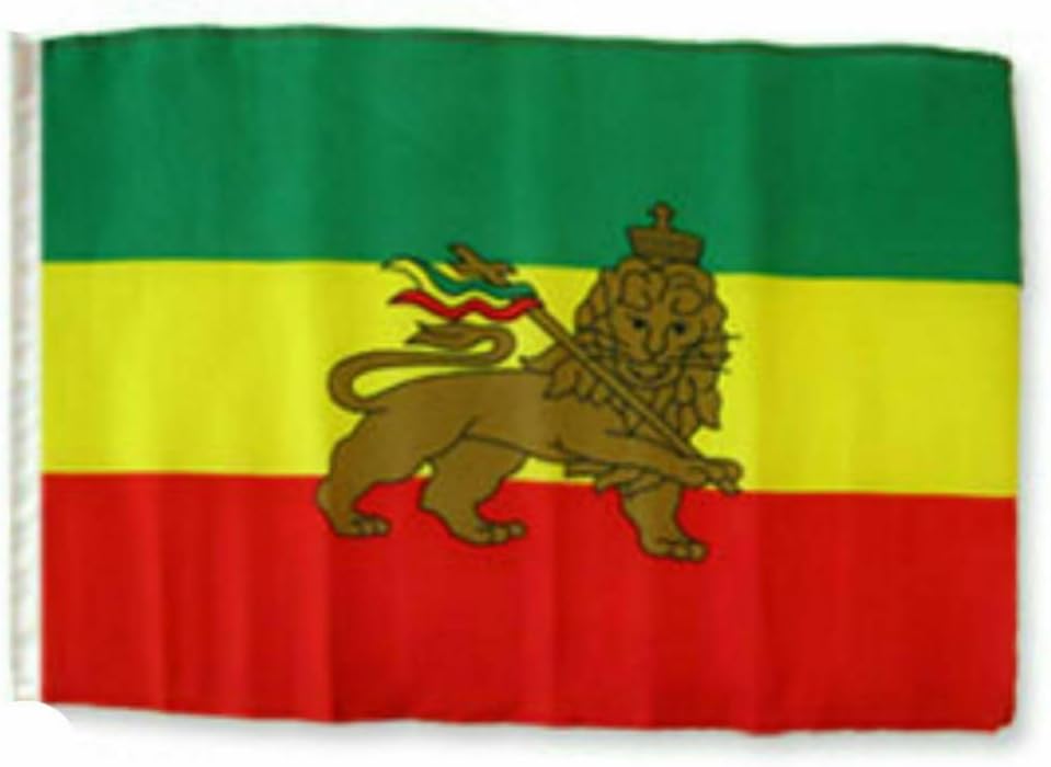 12x18 12"x18" Ethiopia Lion Sleeve Flag Boat Car Garden Polyester