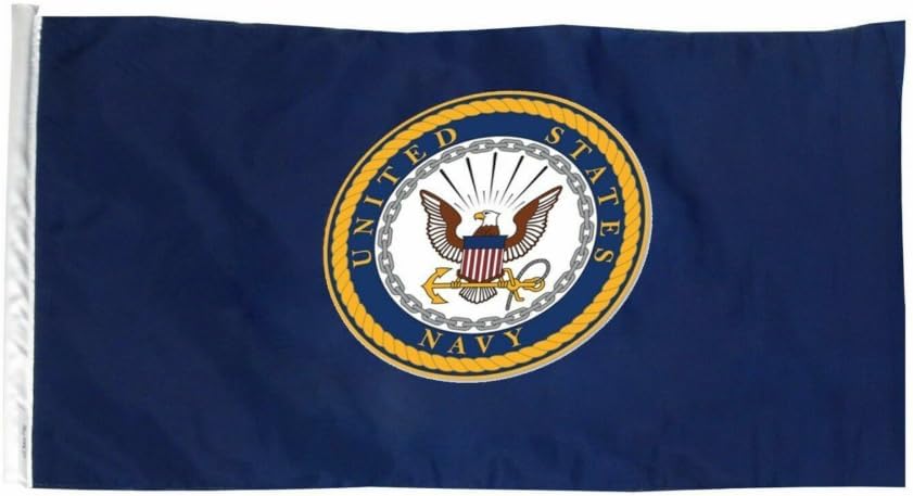 12x18 12"x18" U.S. Navy Crest Symbol Sleeve Flag Boat Car Garden Polyester