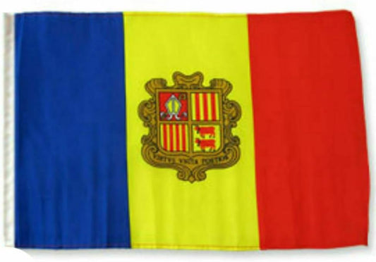 12x18 inch 12"x18" Andorra Sleeve Flag Boat Car Garden Polyester