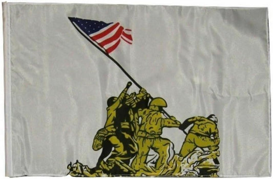 12x18 12"x18" Battle of Iwo Jima Sleeve Flag Garden Polyester