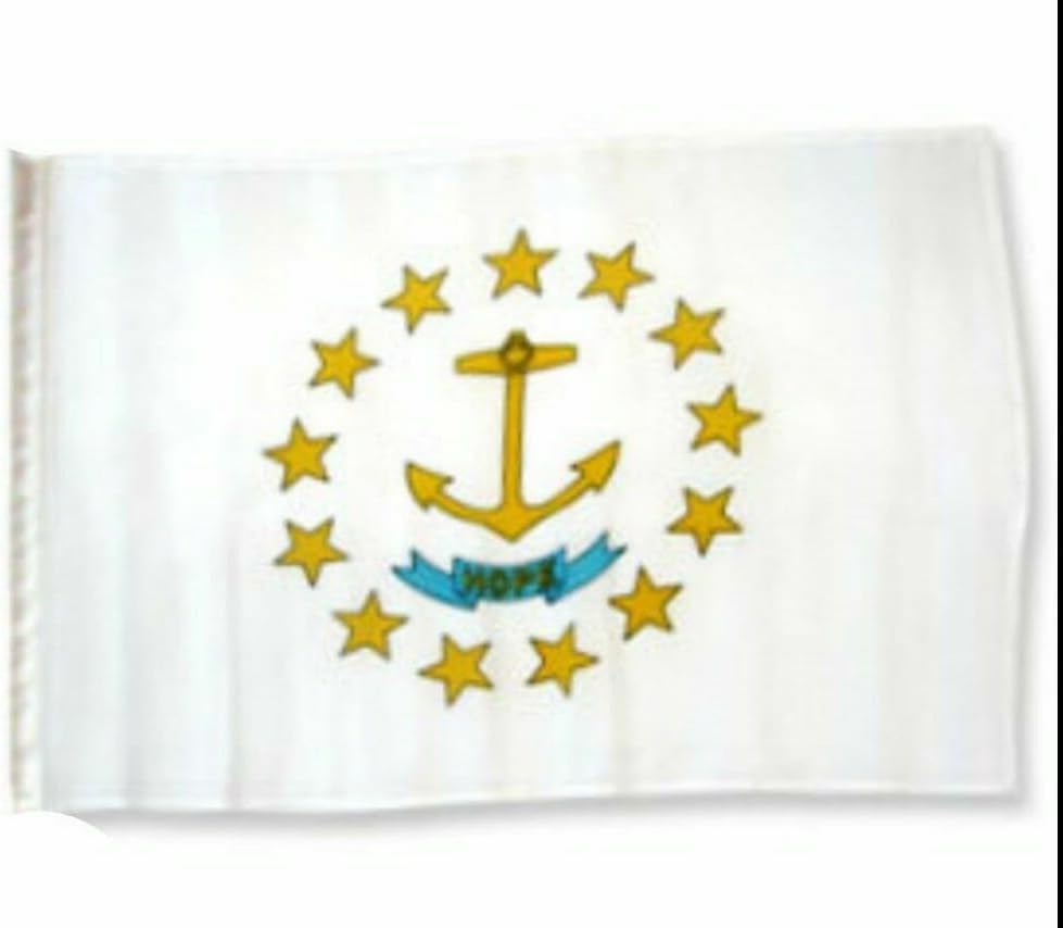 12x18 12"x18" State of Rhode Island Sleeve Flag Boat Car Garden Polyester