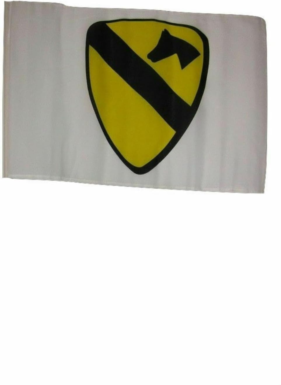 12x18 12"x18" Army Cavalry White Sleeve Flag Boat Car Garden Polyester