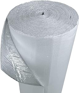 US Energy 200sqft (48" x 50') Single Bubble White Reflective Foil Insulation