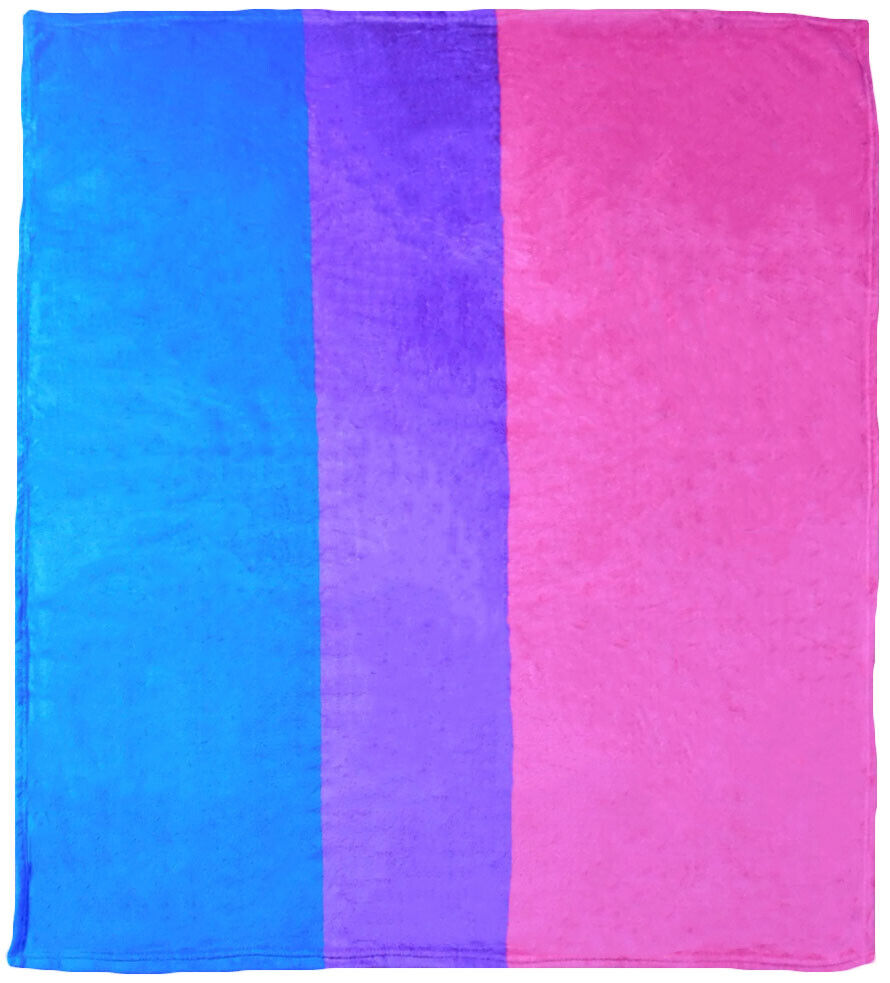 Bisexual Bi Pride Plain 50x60 50"x60" Plush Fleece Blanket Throw