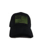 USA US U.S. America American Flag Green Patch Black Baseball Cap Hat (RAM) C1004