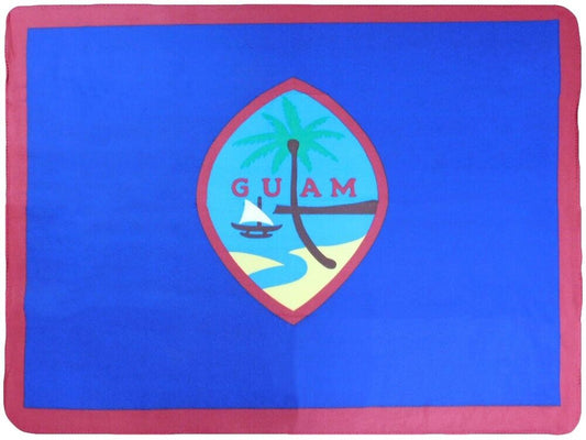 Guam Flag 50x60 Polar Fleece Blanket Throw