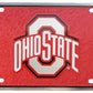 Ohio State University Crackled Red 6"x12" License Plate - OFFICIALLY LICENSED