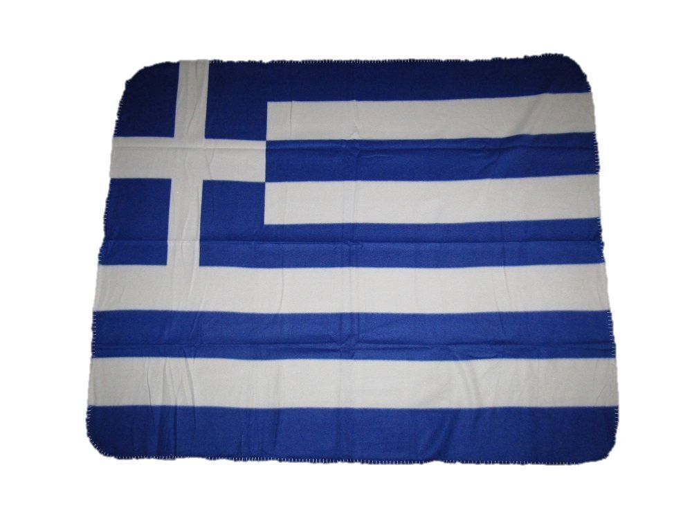 Greece Flag Fleece Blanket 50"x60" Travel Throw Cover Athens Thessaloniki Greek