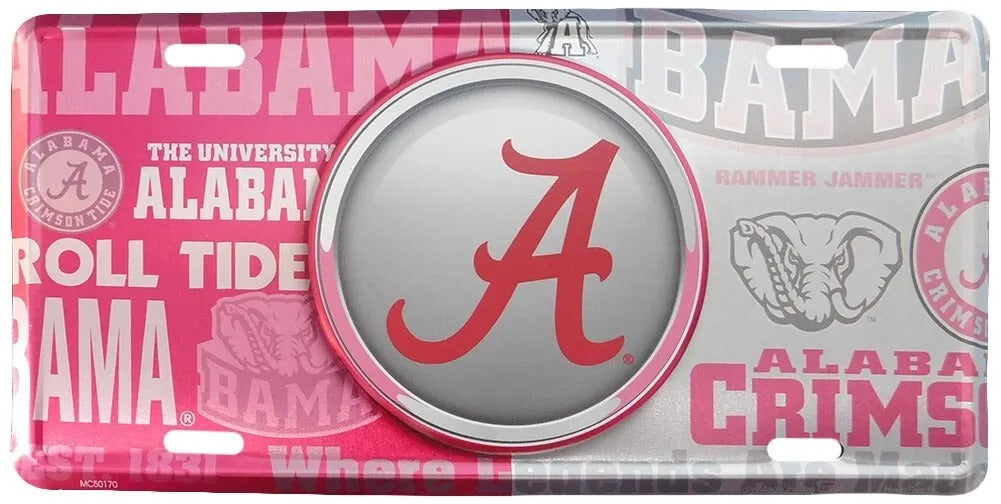 The University of Alabama Roll Tide 6"x12" License Plate - OFFICIALLY LICENSED