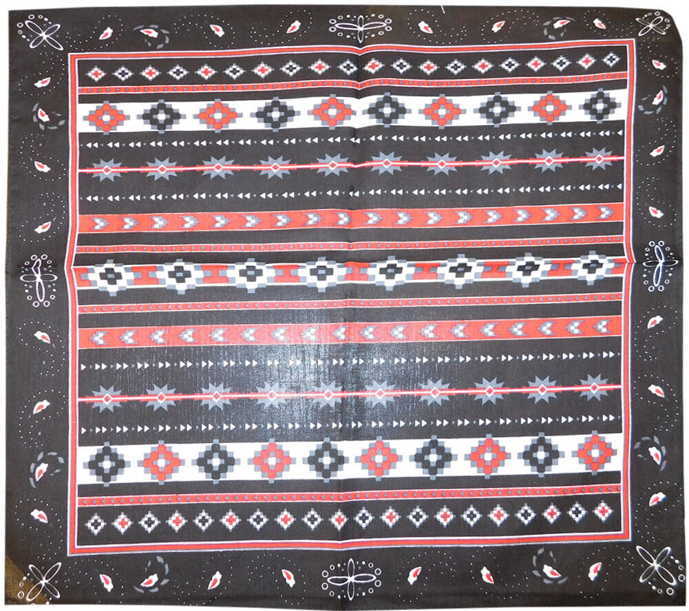 22"x22" 100% Cotton print cotton bandana.