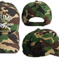 Trump 2024 God Guns Take America Back Woodland Camouflage Embroidered Cap Hat