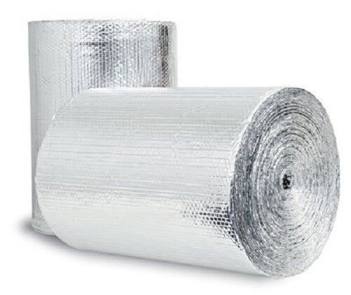 NASATEK Reflective Foam Core Insulation Pipe HVAC Duct Wrap (24"x50') 100sqft