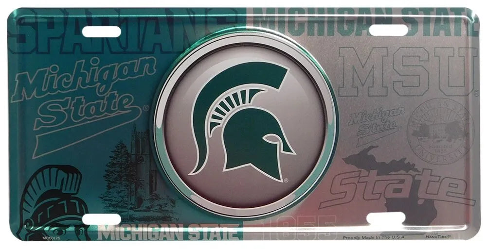 Michigan State University Spartans 6"x12" License Plate - OFFICIALLY LICENSED