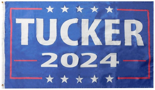 3x5 Tucker 2024 Blue Heavy Duty 100D 3'x5' Polyester Flag Banner