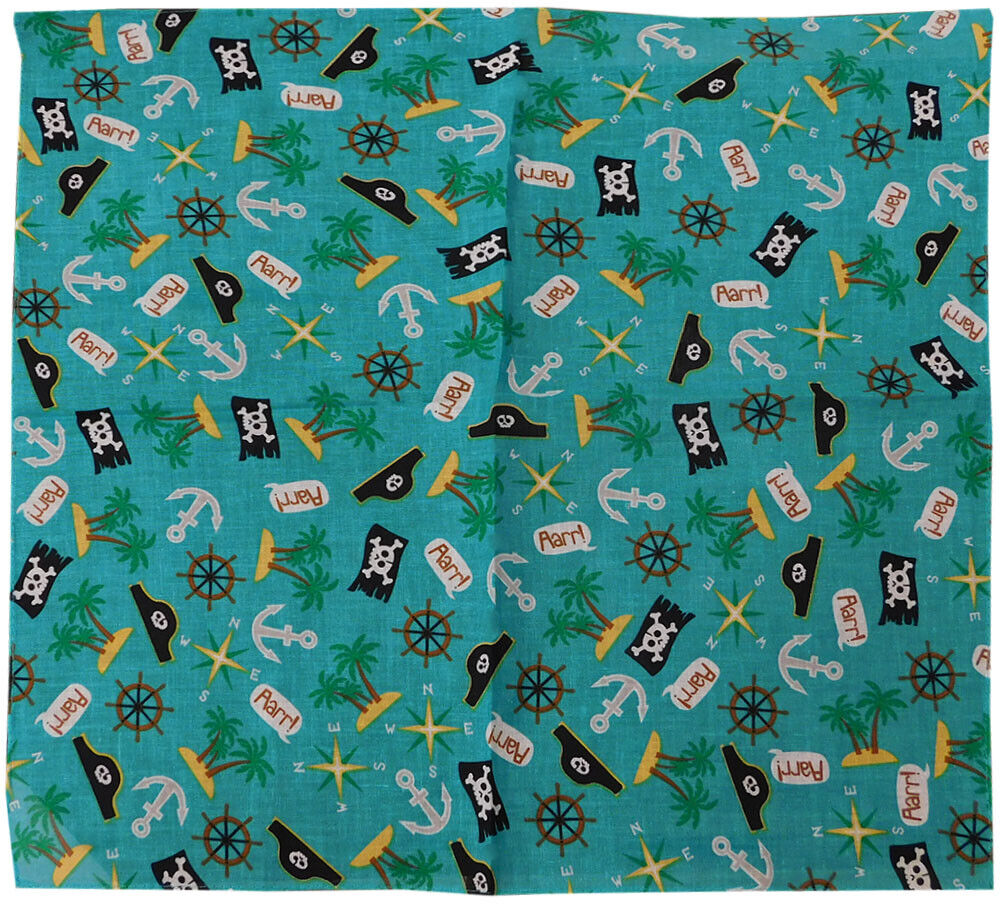 22"x22" 100% Cotton print cotton bandana.