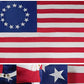 4x6 Betsy Ross Outlined Star 6X4 Premium Embroidered 420D POLYESTER Flag Banner