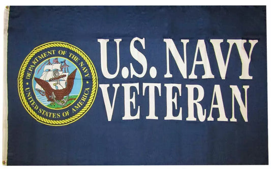 3x5 Navy Veteran Flag U.S. Navy Retired Banner Premium 100D