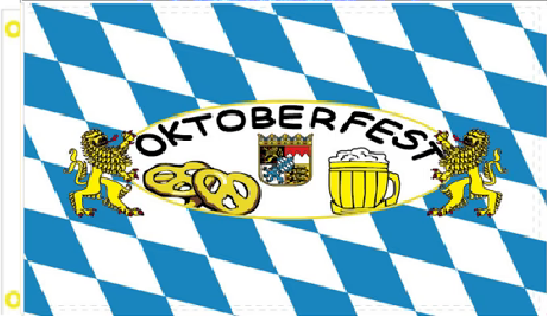 3X5 BAVARIAN Oktoberfest Germany Woven Poly Nylon Flag Banner