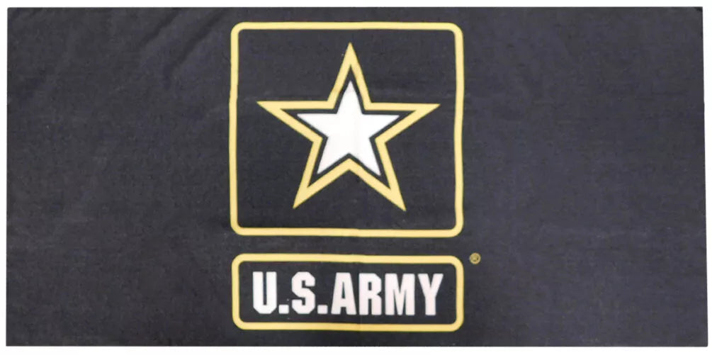 United States U.S. Army Star Black 30 x 60 Beach Towel 100% Polyester