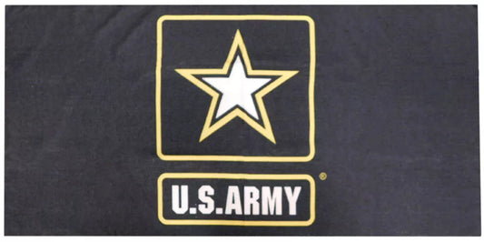 United States U.S. Army Star Black 30 x 60 Beach Towel 100% Polyester