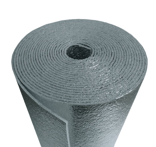 NASATEK Reflective Foam Core 1/4" Insulation HVAC Pipe Duct (6.5"x125') w/ tape