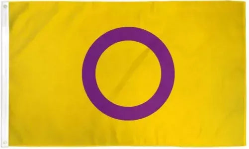 Intersex Flag 3x5ft LGBTQIA Intersex Pride LGBT Rainbow Pride 100D