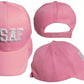 United States Air Force USAF 3-D Letters Pink Embroidered Cap Hat - Licensed