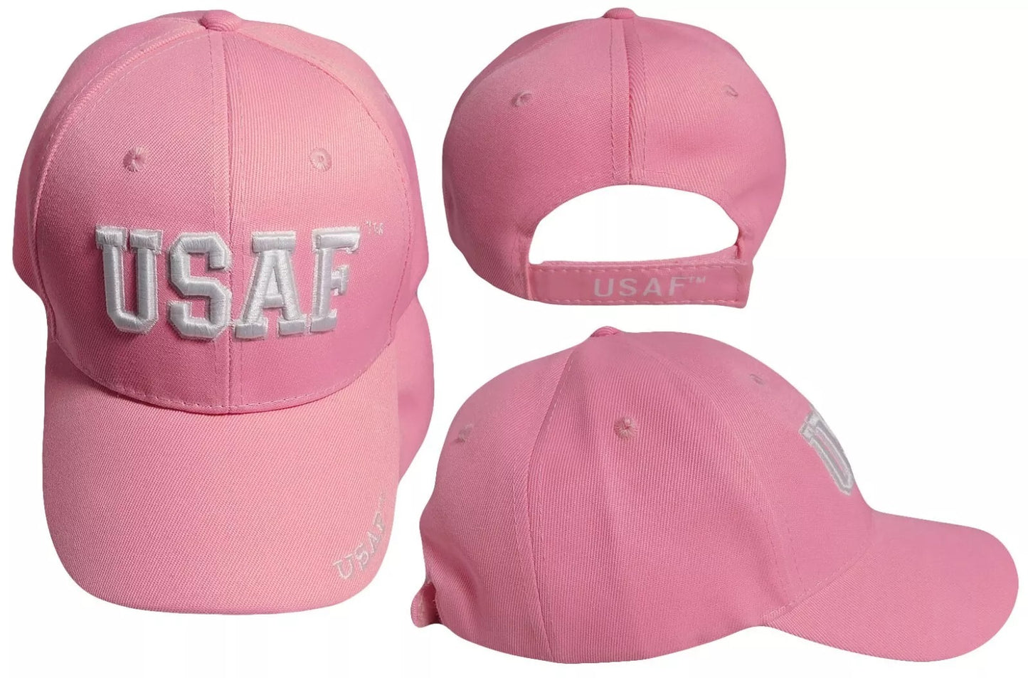 United States Air Force USAF 3-D Letters Pink Embroidered Cap Hat - Licensed