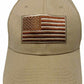 USA US U.S. America American Flag Khaki Tan Patch Baseball Cap CAP610A Hat