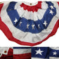 1.5x3 FT USA American 18x36 Nylon Embroidered Fan Flag Banner Bunting FAN