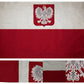 3x5 Embroidered Sewn Poland Eagle Polish Polska 100% Cotton Flag 3'x5'