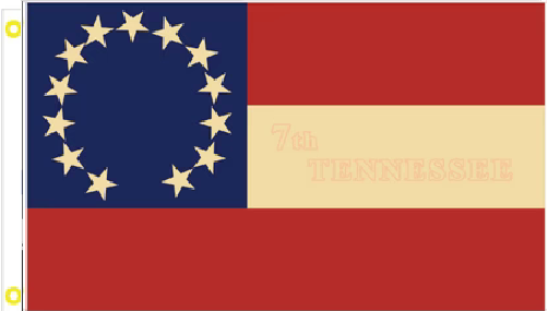 3X5 7TH TENNESEE FIRST NATIONAL FLAG BANNER 100D