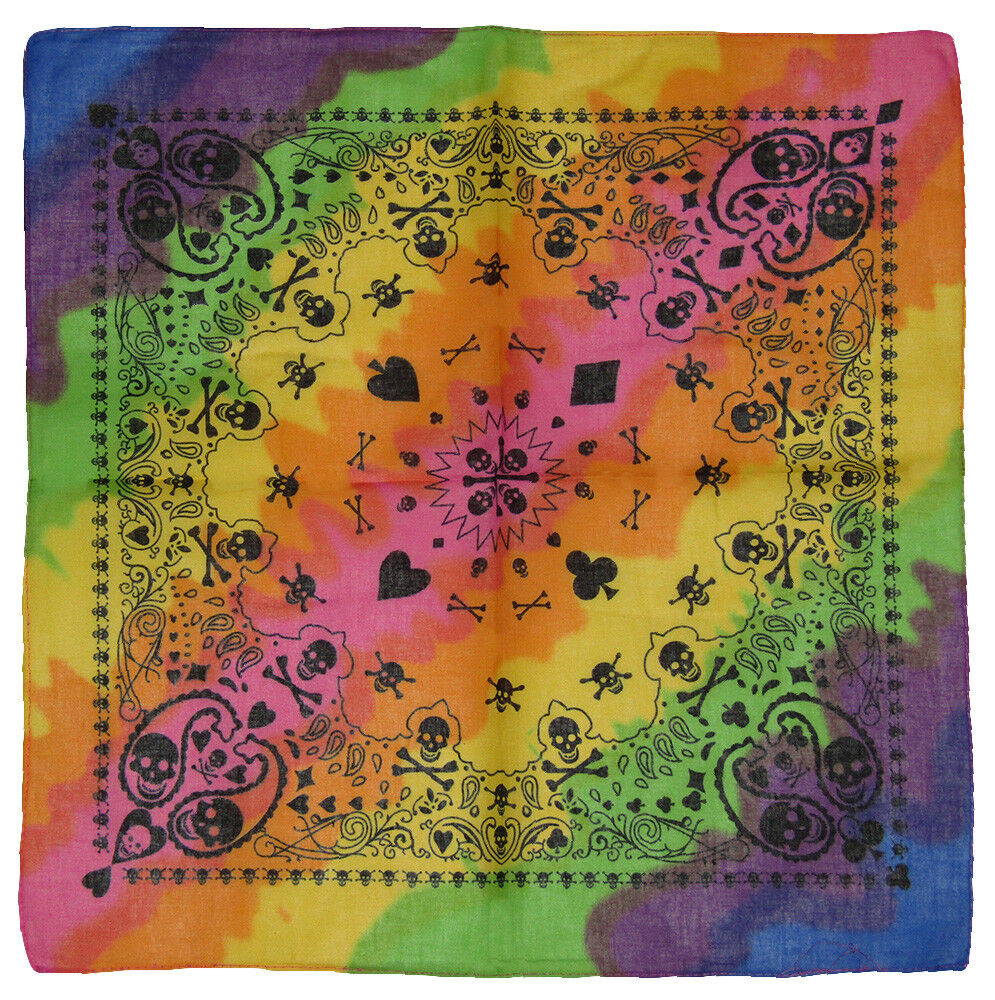 22"x22" 100% Cotton print cotton bandana.