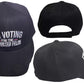 Trump 2024 I'm Voting For The Convicted Felon Black Embroidered Baseball Cap Hat