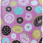 Happy Donuts Pink 50x60 50"x60" Soft Plush Fleece Blanket Throw