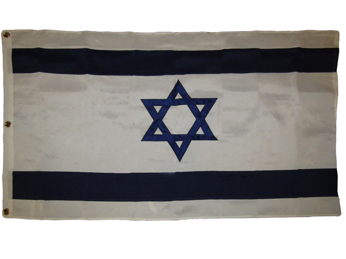 3X5 FT Embroidered SEWN Israel Star of David JEWISH 100% COTTON BOAT Flag