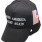 President Trump 2024 Make America Great Black USA American Embroidered Cap Hat